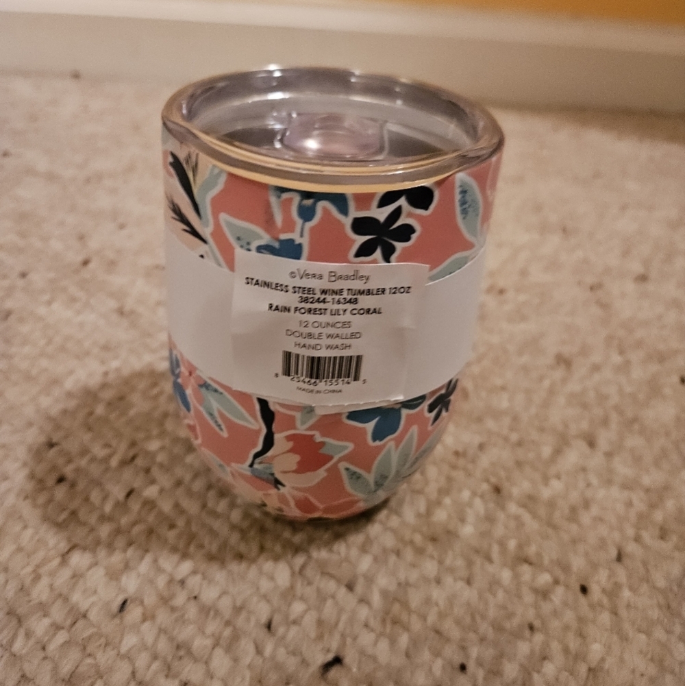 Vera Bradley Stainless Steel Wine Tumbler NWT - Picture 6 of 9